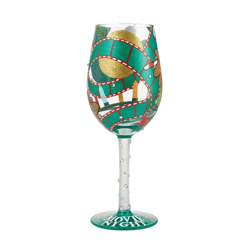 My Holiday Movie Night Lolita Wine Glass