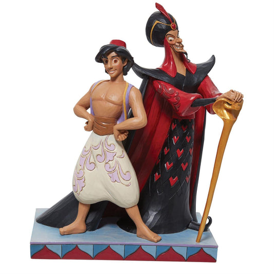 Aladdin and Jafar Good Vs Evil Jim Shore Disney Figurine