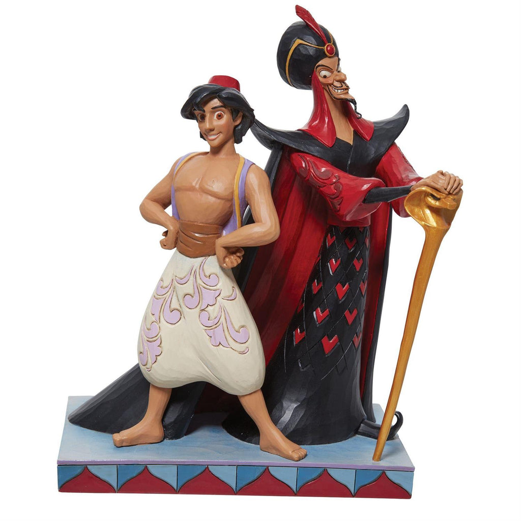 Aladdin and Jafar Good Vs Evil Jim Shore Disney Figurine