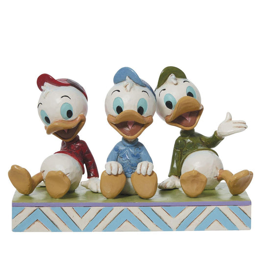 Jim Shore "Terrific Trio" Huey, Dewey & Louie Sitting