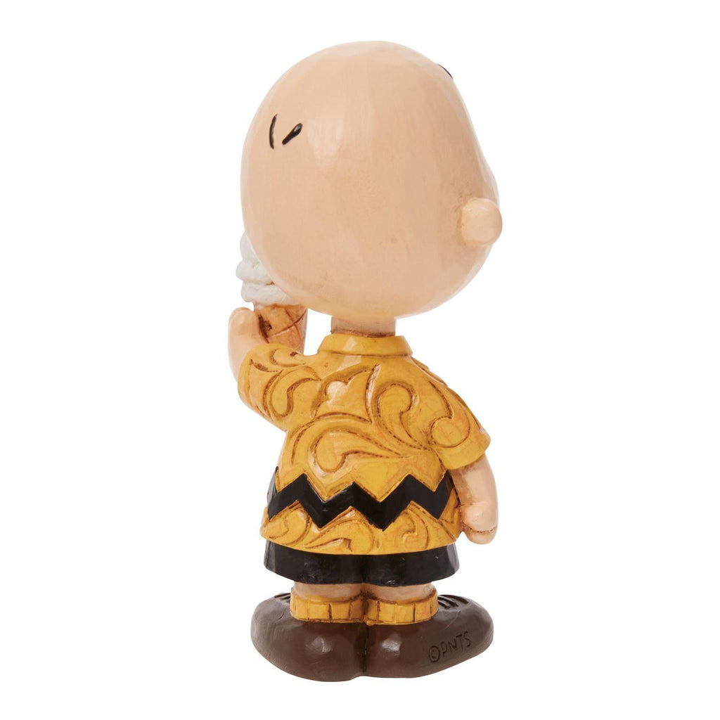 Jim Shore Mini Charlie Brown with Ice Cream