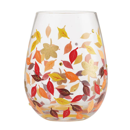 Leaves-a-Million Lolita Stemless Wine Glass