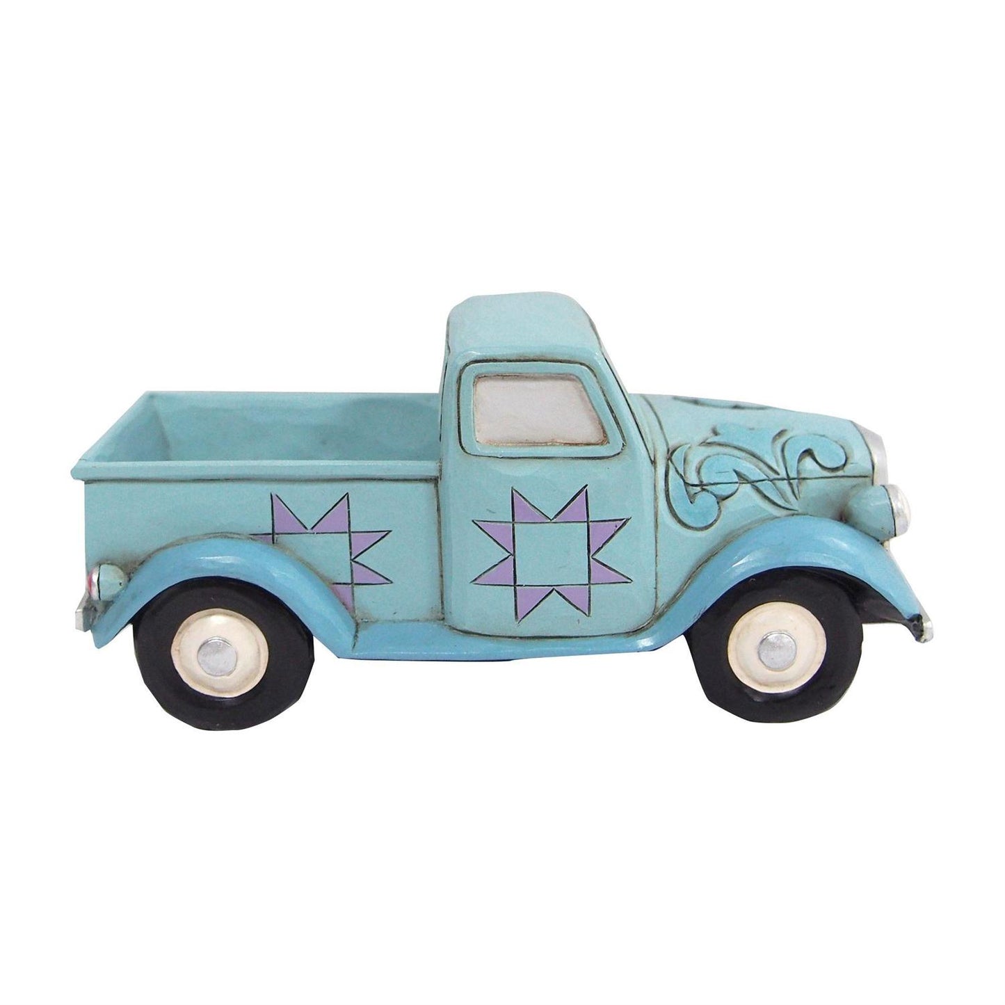 Jim Shore Mini Blue Pickup Truck