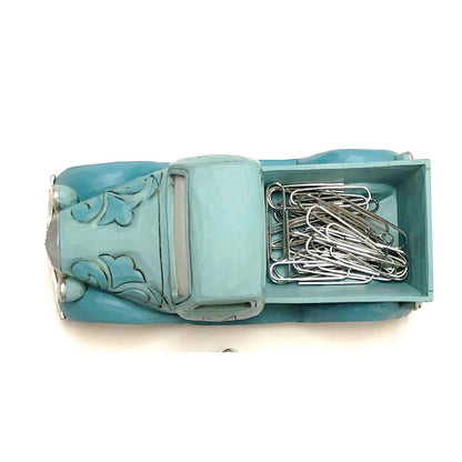 Jim Shore Mini Blue Pickup Truck