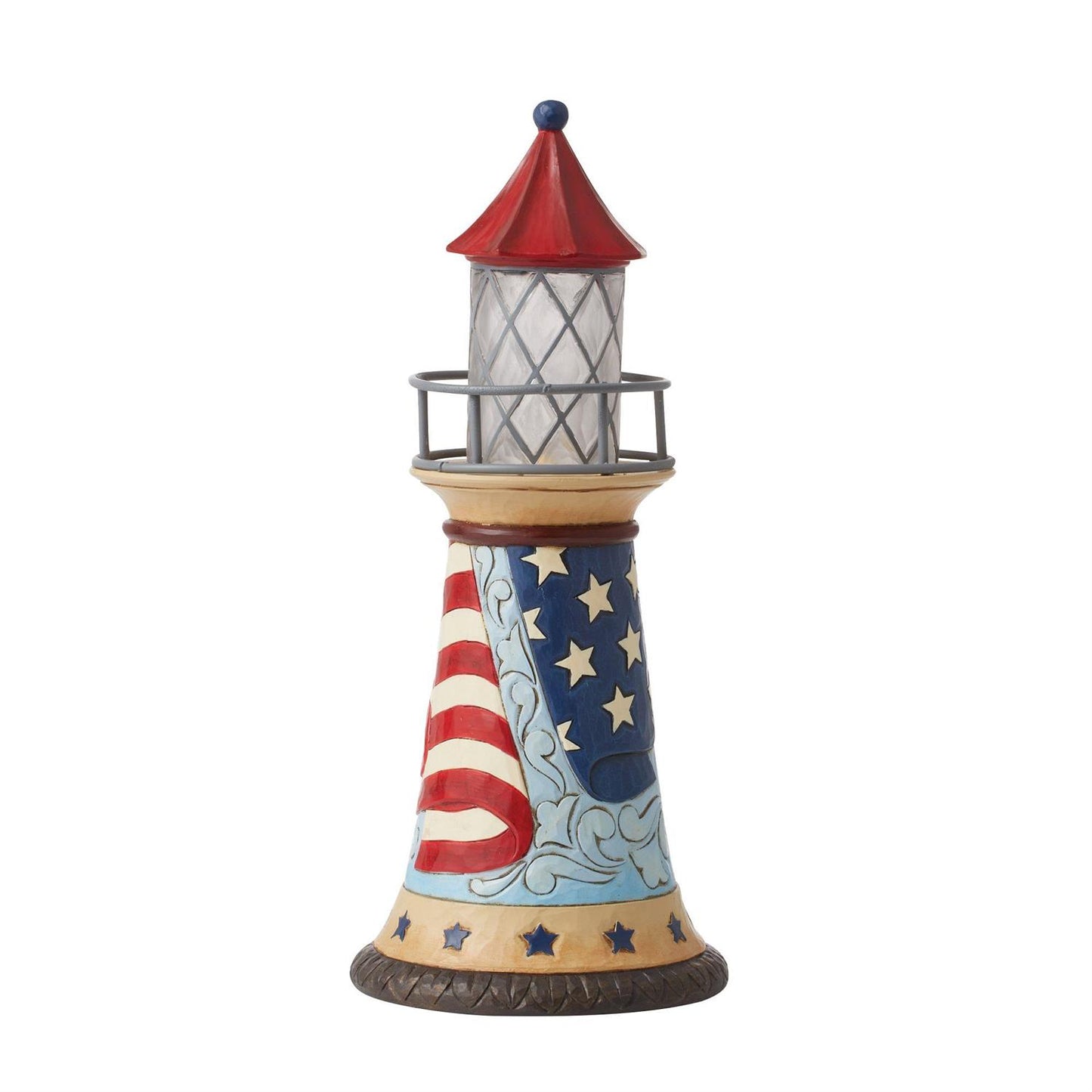 Jim Shore "Let Freedom Shine" Patriotic LED Lighthouse