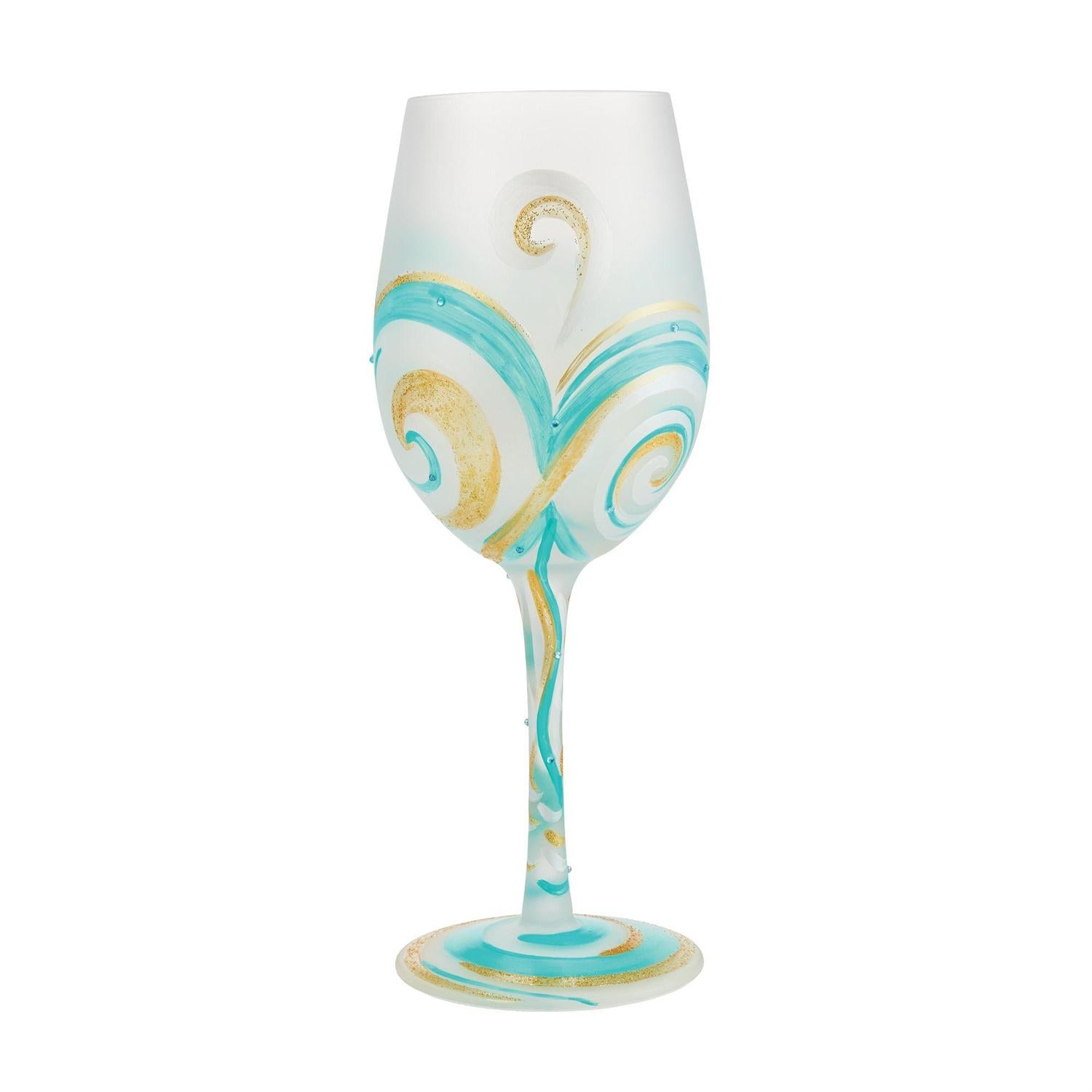 Ridin' the Waves Lolita Wine Glass