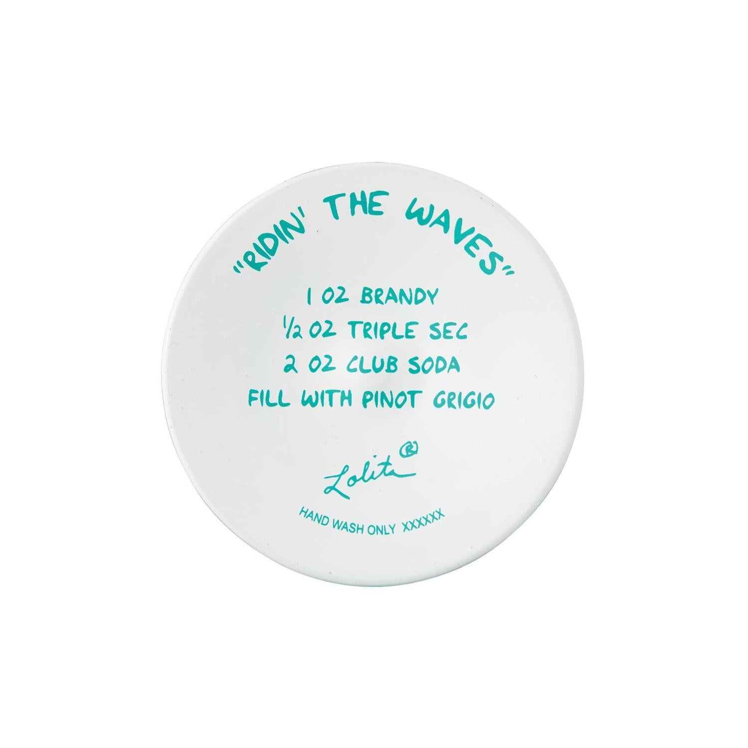 Ridin' the Waves Lolita Wine Glass