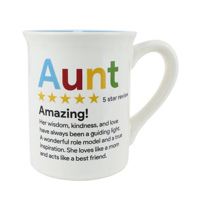 Aunt 5 Star Review Mug