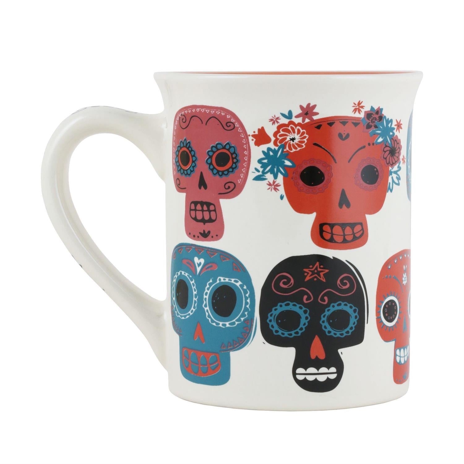 Death Before Decaf Sugarskull Mug