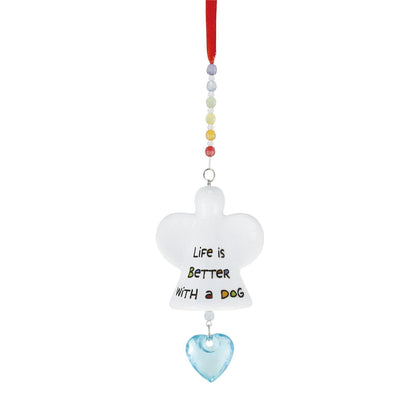 Dog Mom Angel Ornament