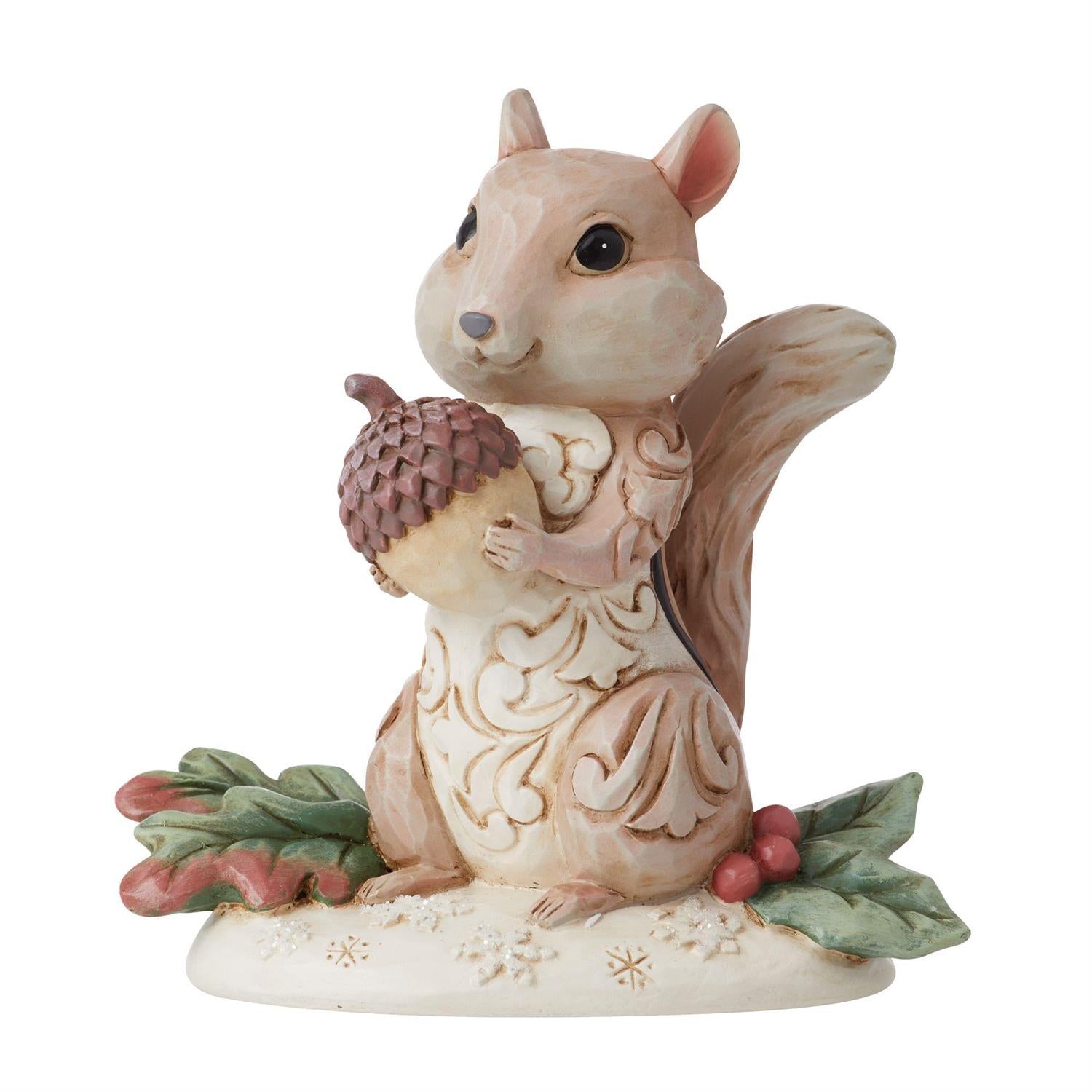 Jim Shore Chipmunk Holding Acorn