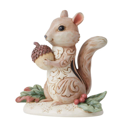 Jim Shore Chipmunk Holding Acorn