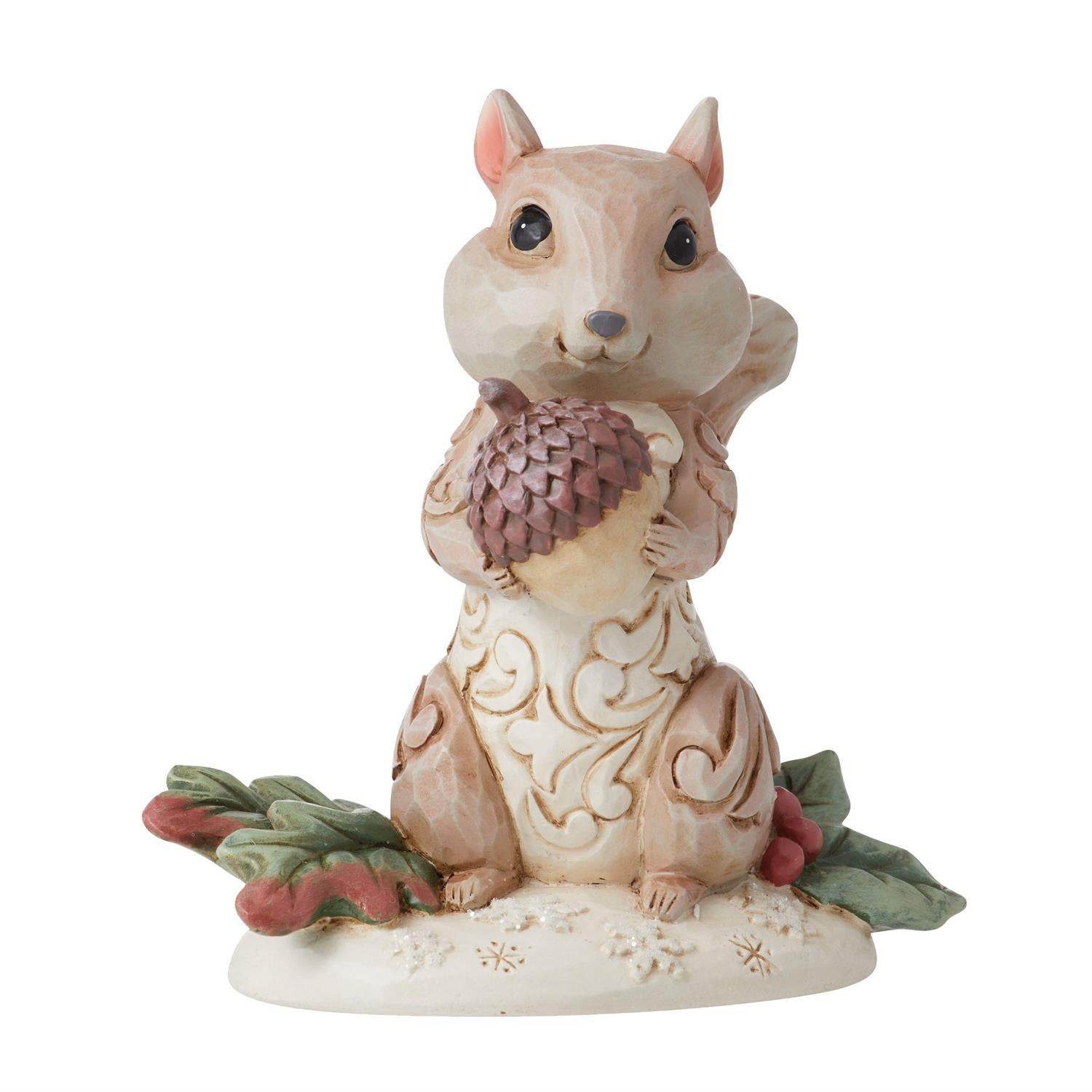 Jim Shore Chipmunk Holding Acorn