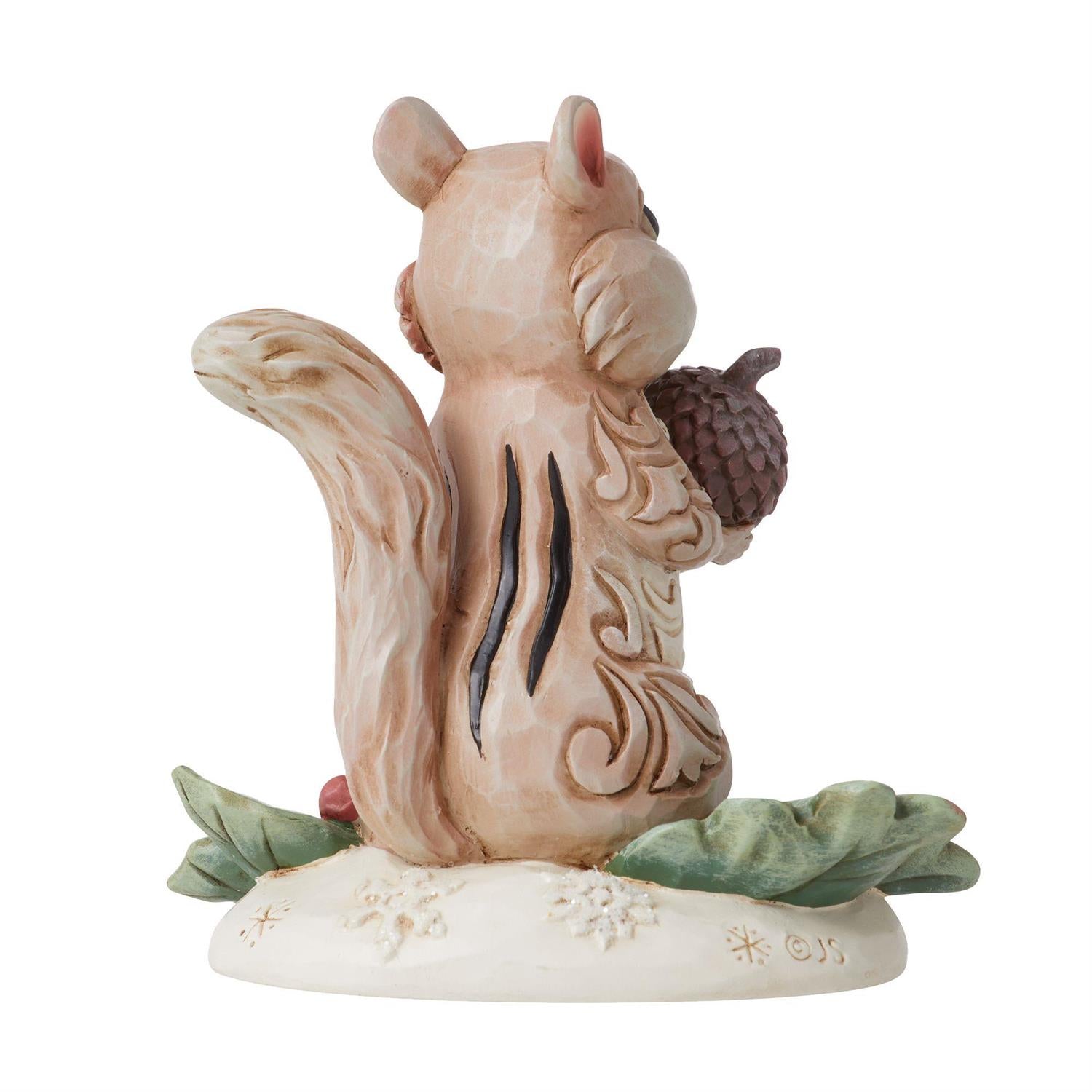 Jim Shore Chipmunk Holding Acorn