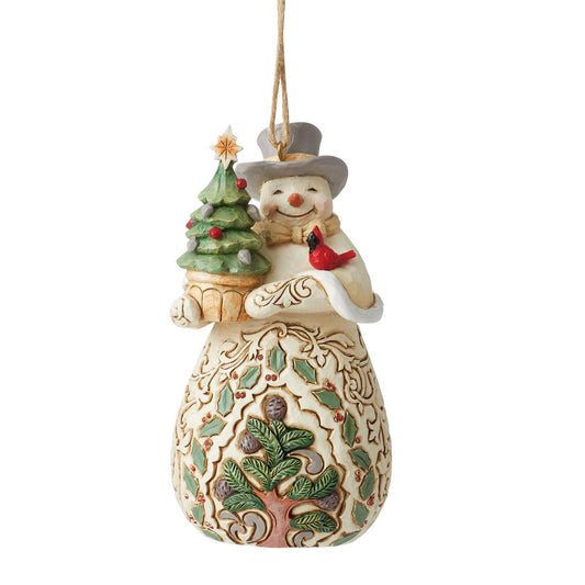 Jim Shore Snowman with Tree Ornament