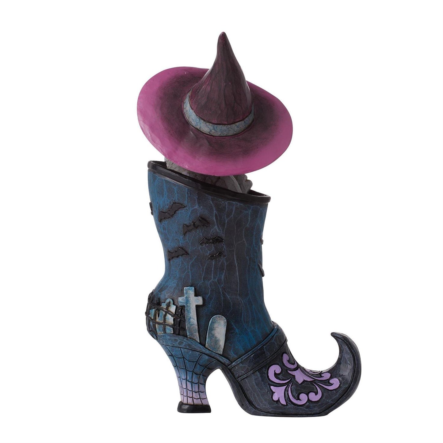 Jim Shore Witch's Boot With Black Cat