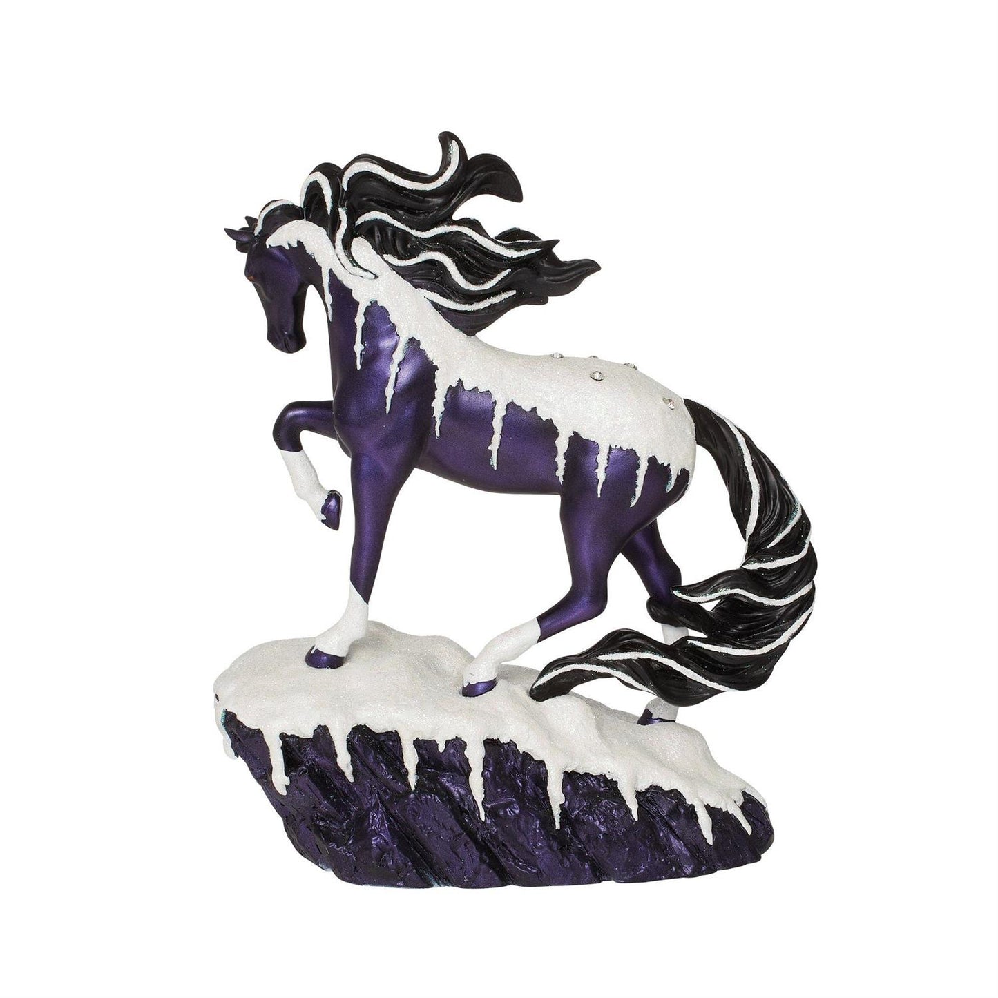 Frosted Black Magic Painted Ponies Figurine