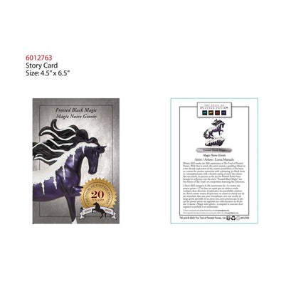 Frosted Black Magic Painted Ponies Figurine