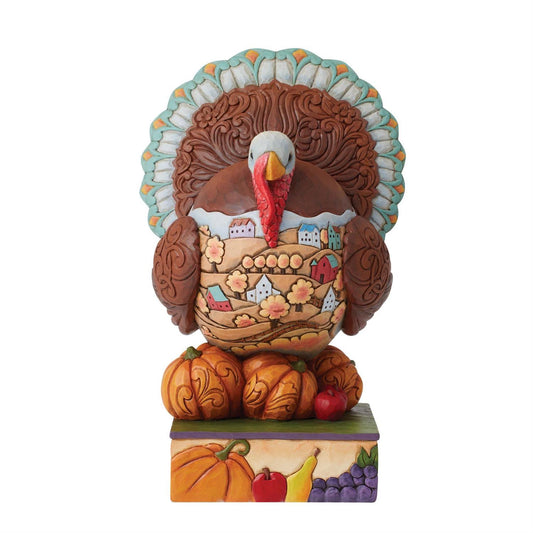 Jim Shore Thanks and Giving Turkey Figurine