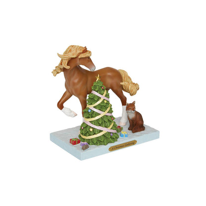 A Christmas Gathering Painted Ponies Figurine