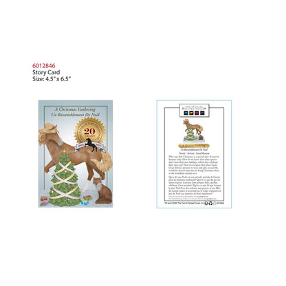 A Christmas Gathering Painted Ponies Figurine