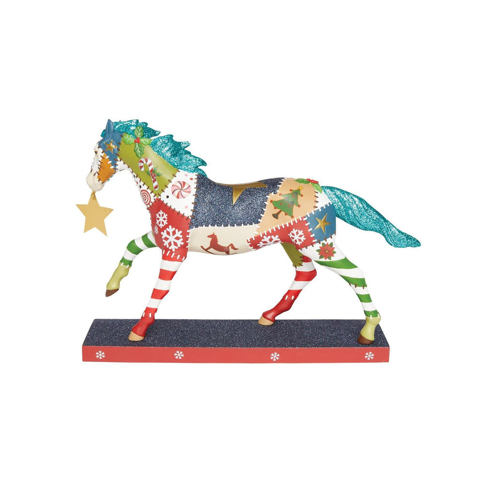 Holiday Patchwork Painted Ponies Figurine