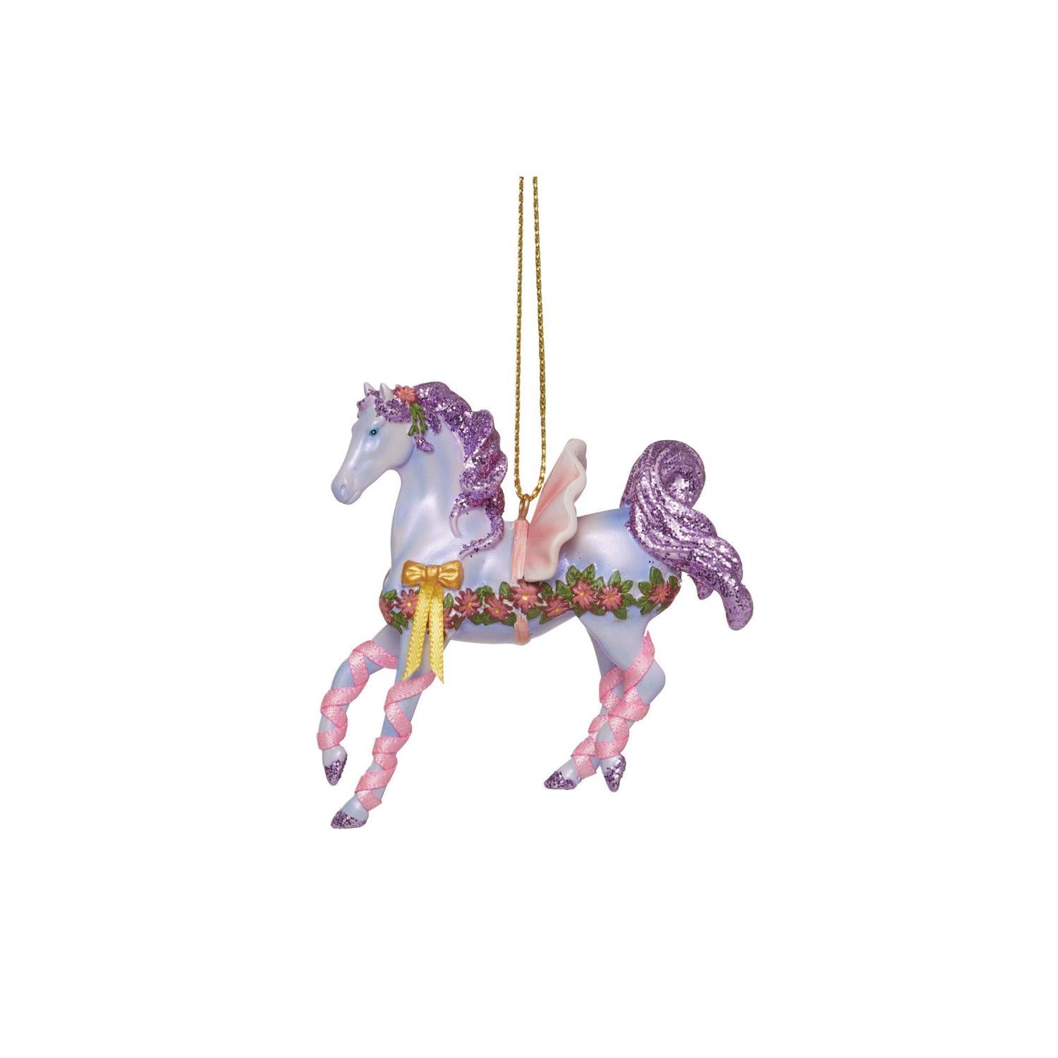 Dance of the Sugar Plum Ponies Painted Ponies Ornament