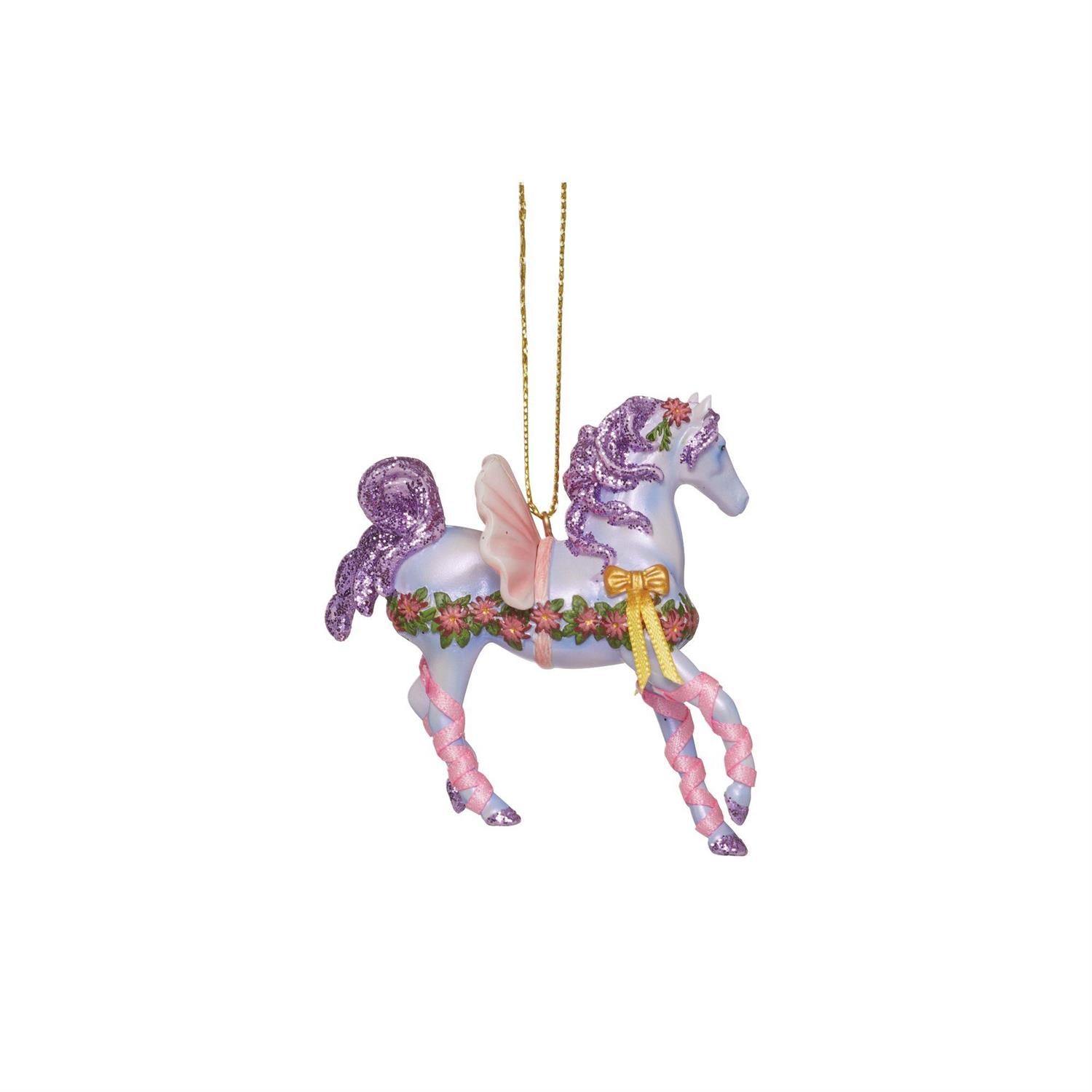 Dance of the Sugar Plum Ponies Painted Ponies Ornament