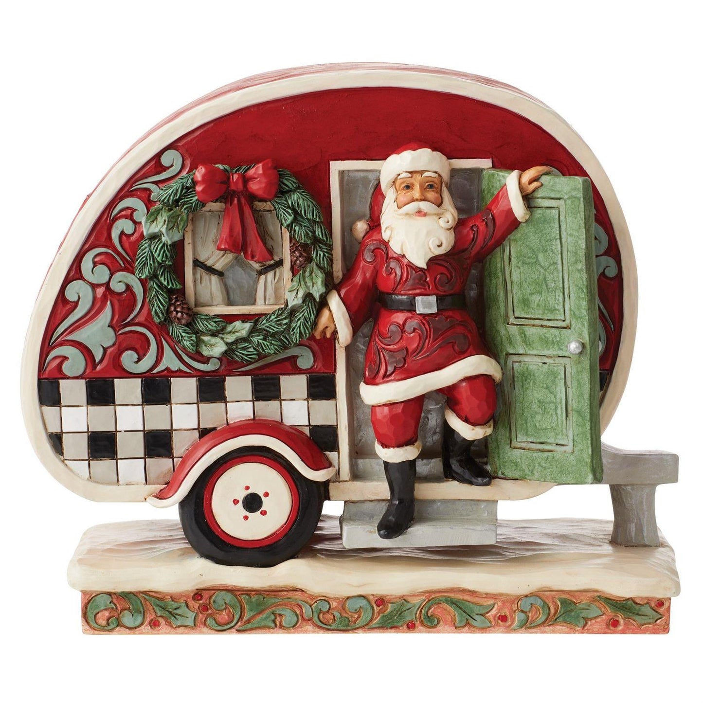 Jim Shore Highland Glen Santa Camper Figurine