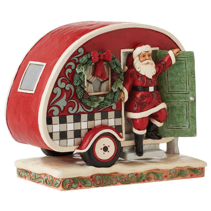 Jim Shore Highland Glen Santa Camper Figurine