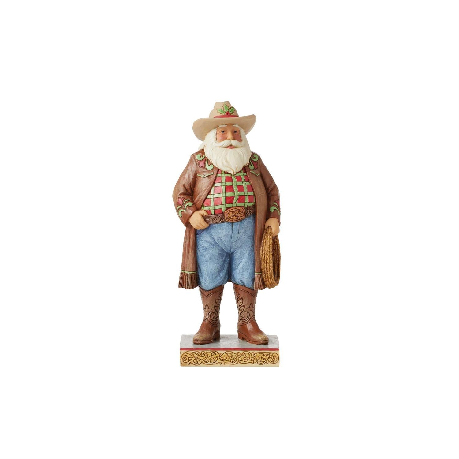It's Christmas Ya'll Jim Shore Western Santa Figurine