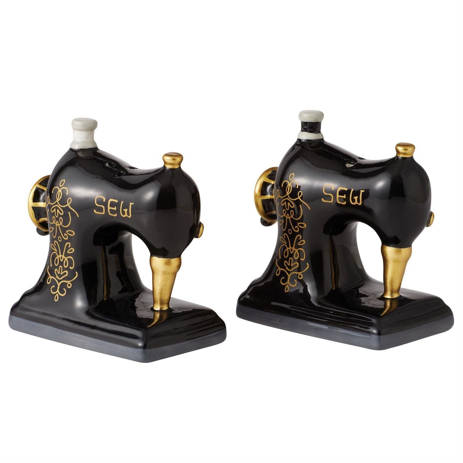 Vintage Sewing Machine "Sew" Salt and Pepper Set
