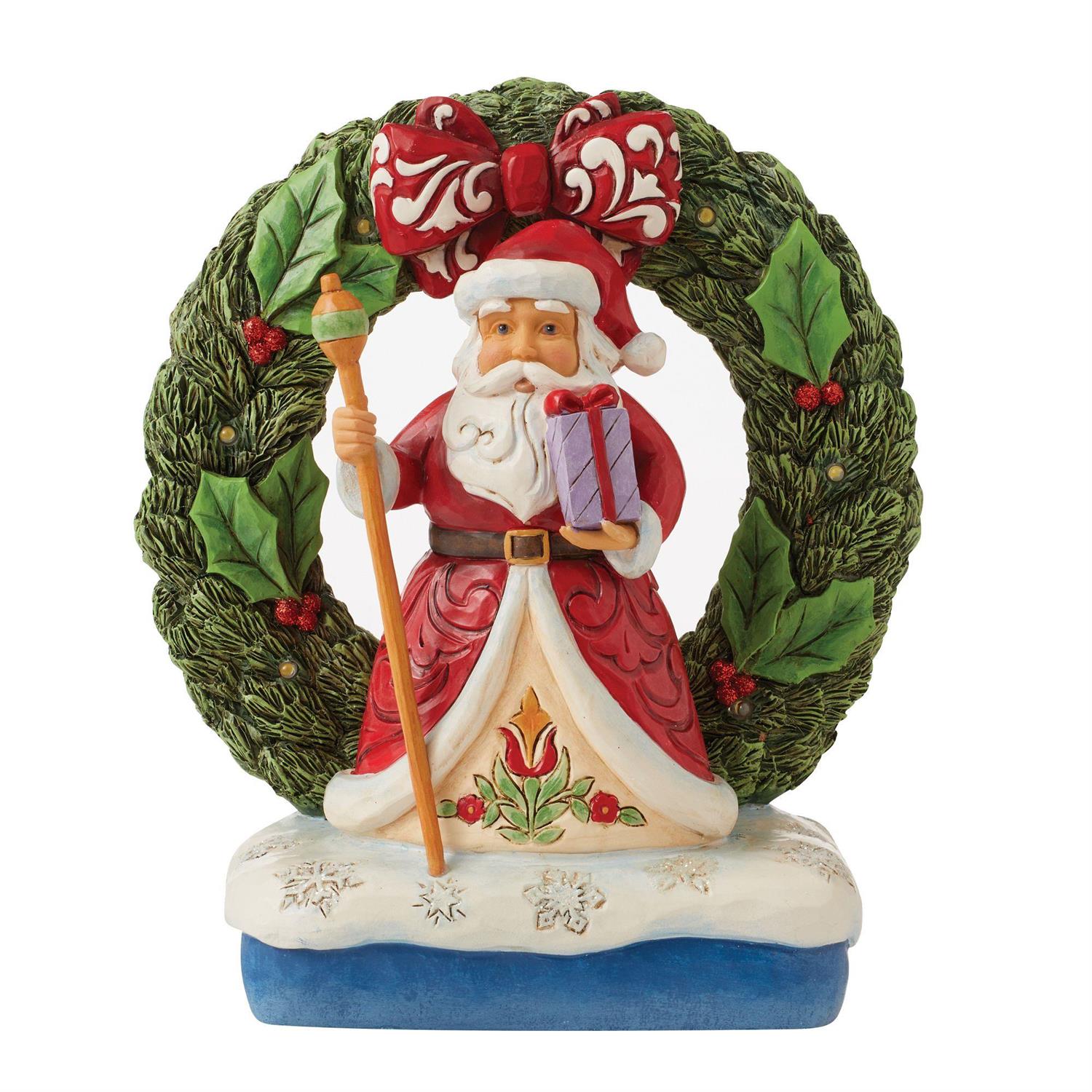 Believe in the Magic of Christmas Jim Shore Santa LED