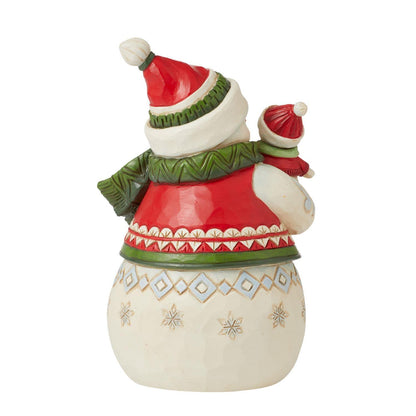 Holiday Hugs Pint Sized Jim Shore Snowman Figurine