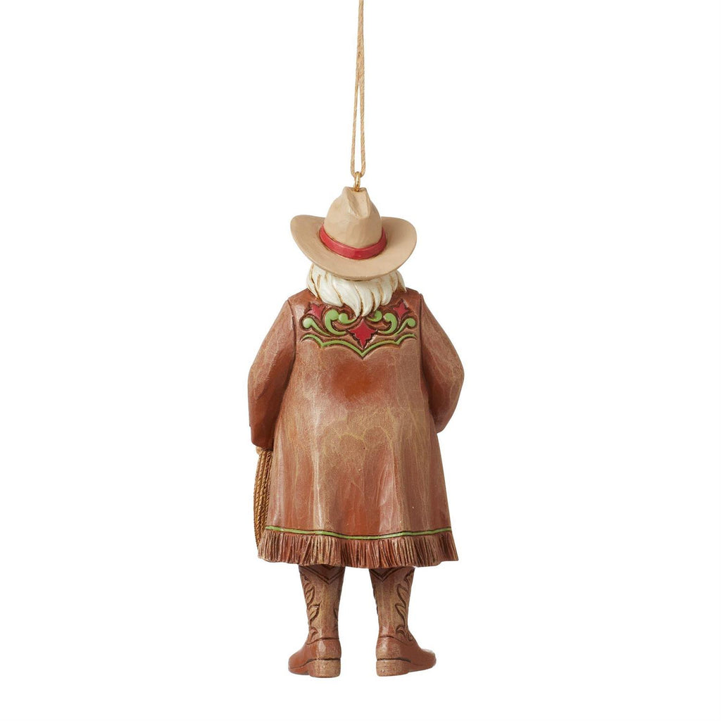 Jim Shore Western Santa Ornament