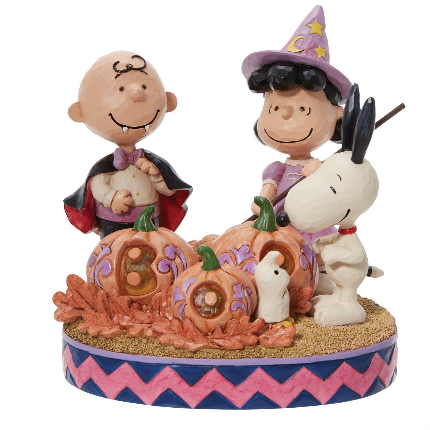 Jim Shore Peanuts Halloween Surprises Light Up