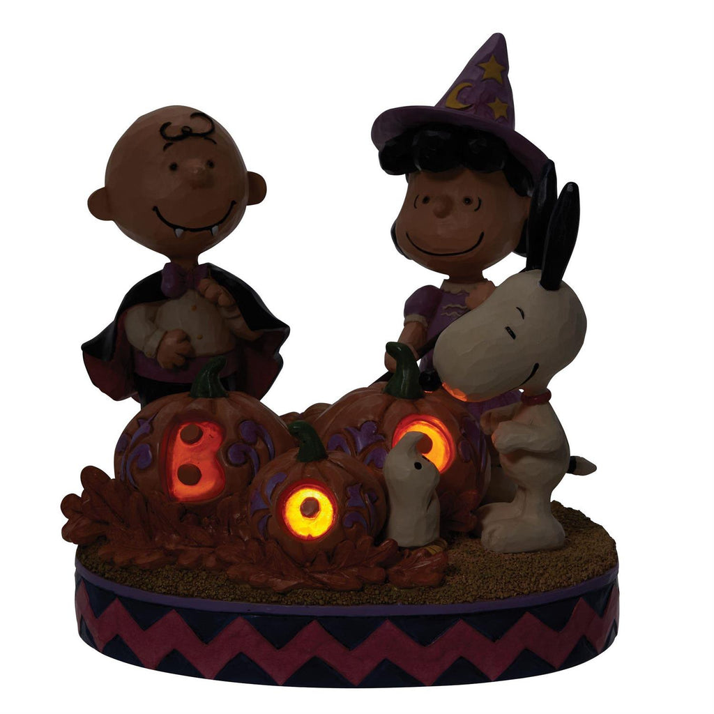 Jim Shore Peanuts Halloween Surprises Light Up