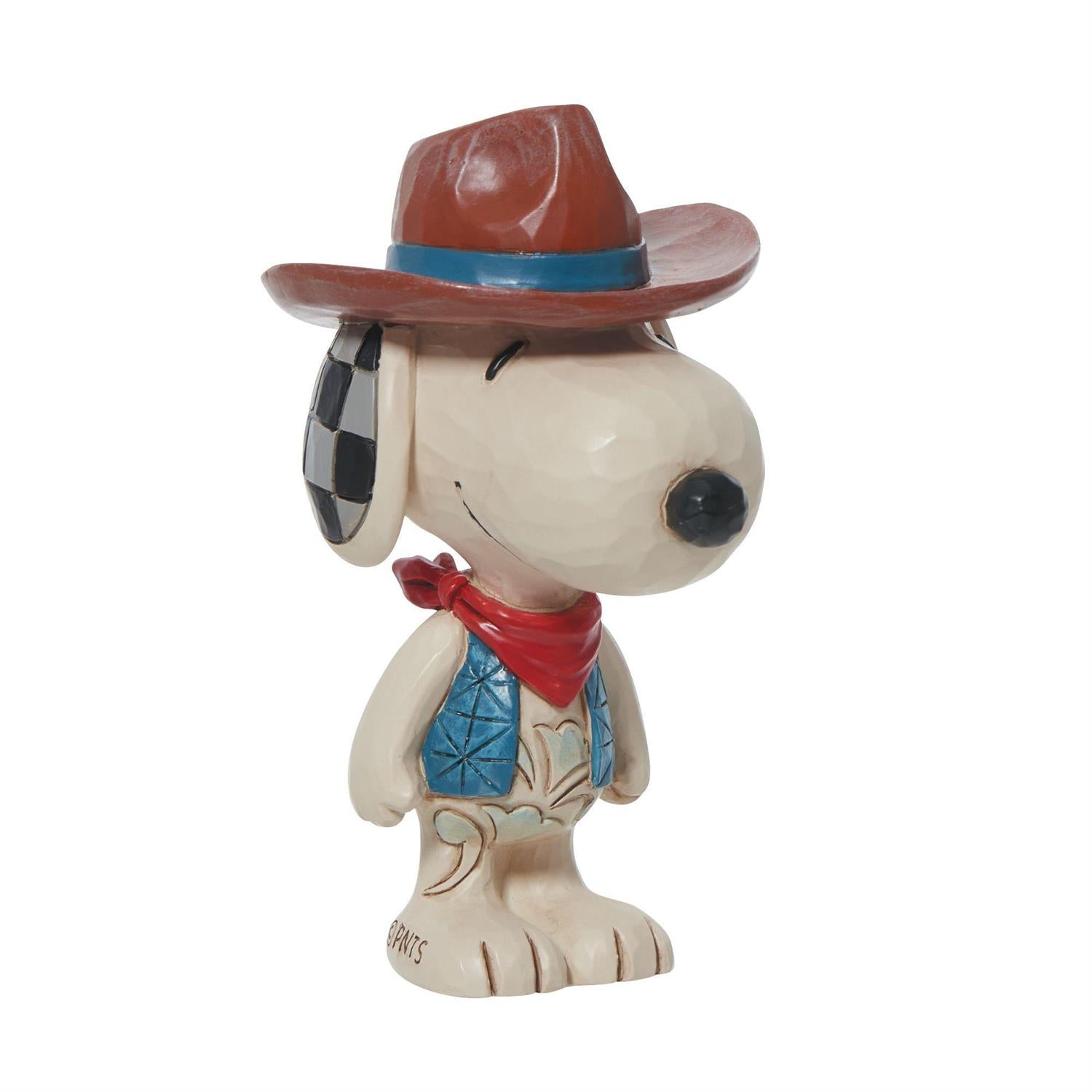 Cowboy Snoopy Mini Jim Shore Figurine
