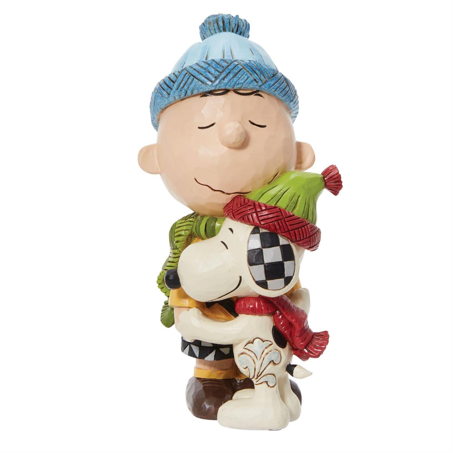 Jim Shore Snoopy and Charlie Brown Hugging Figurine