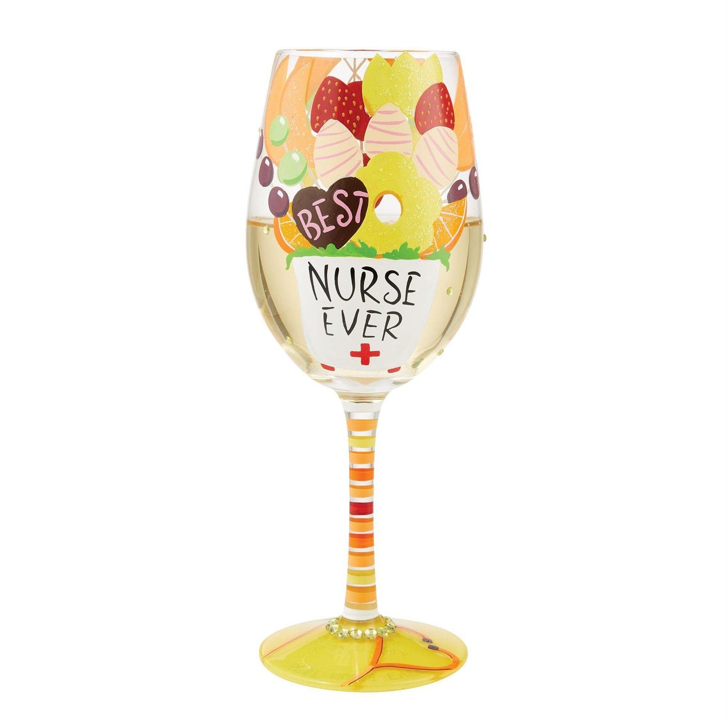 Best Nurse Ever Lolita Wine Glass