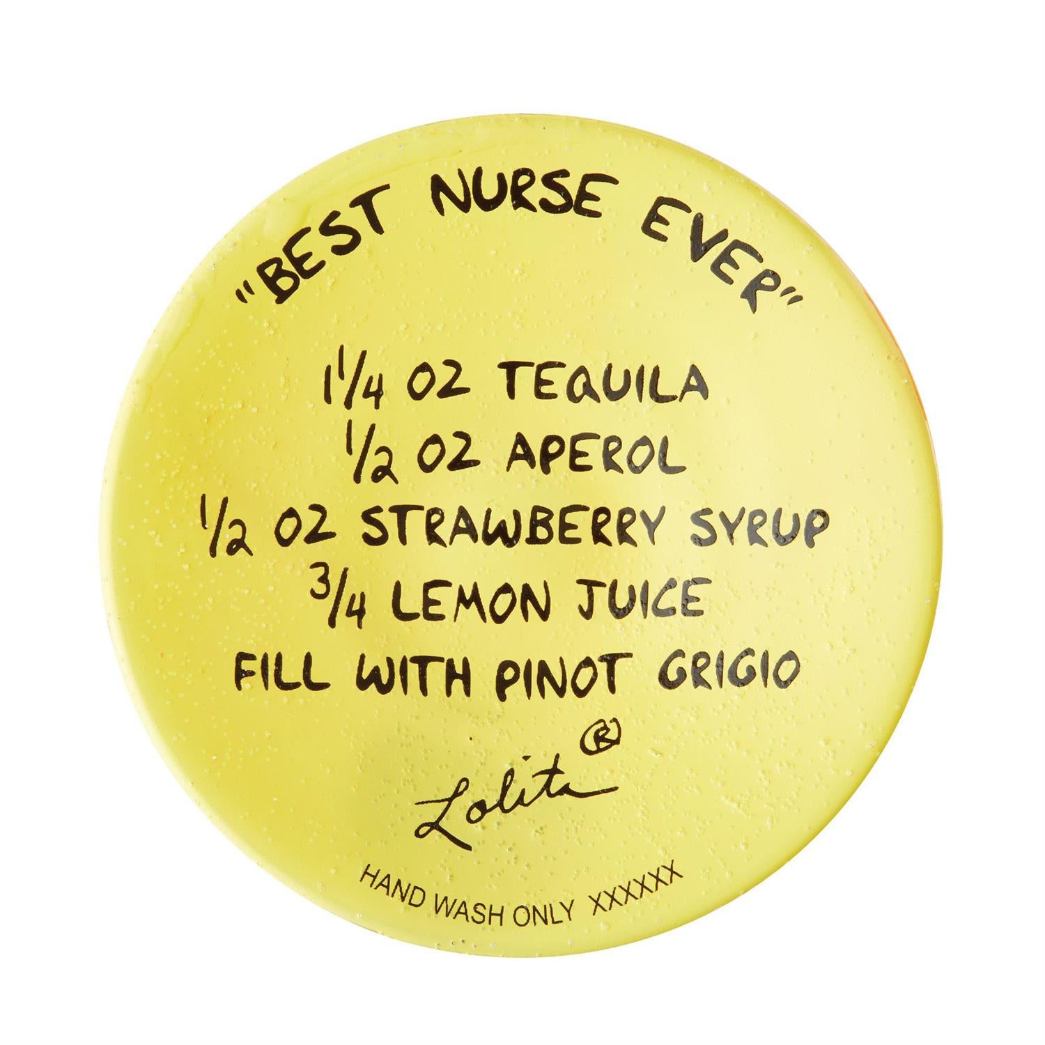 Best Nurse Ever Lolita Wine Glass