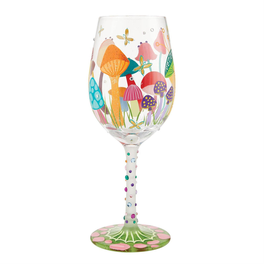Groovy Shrooms Lolita Wine Glass