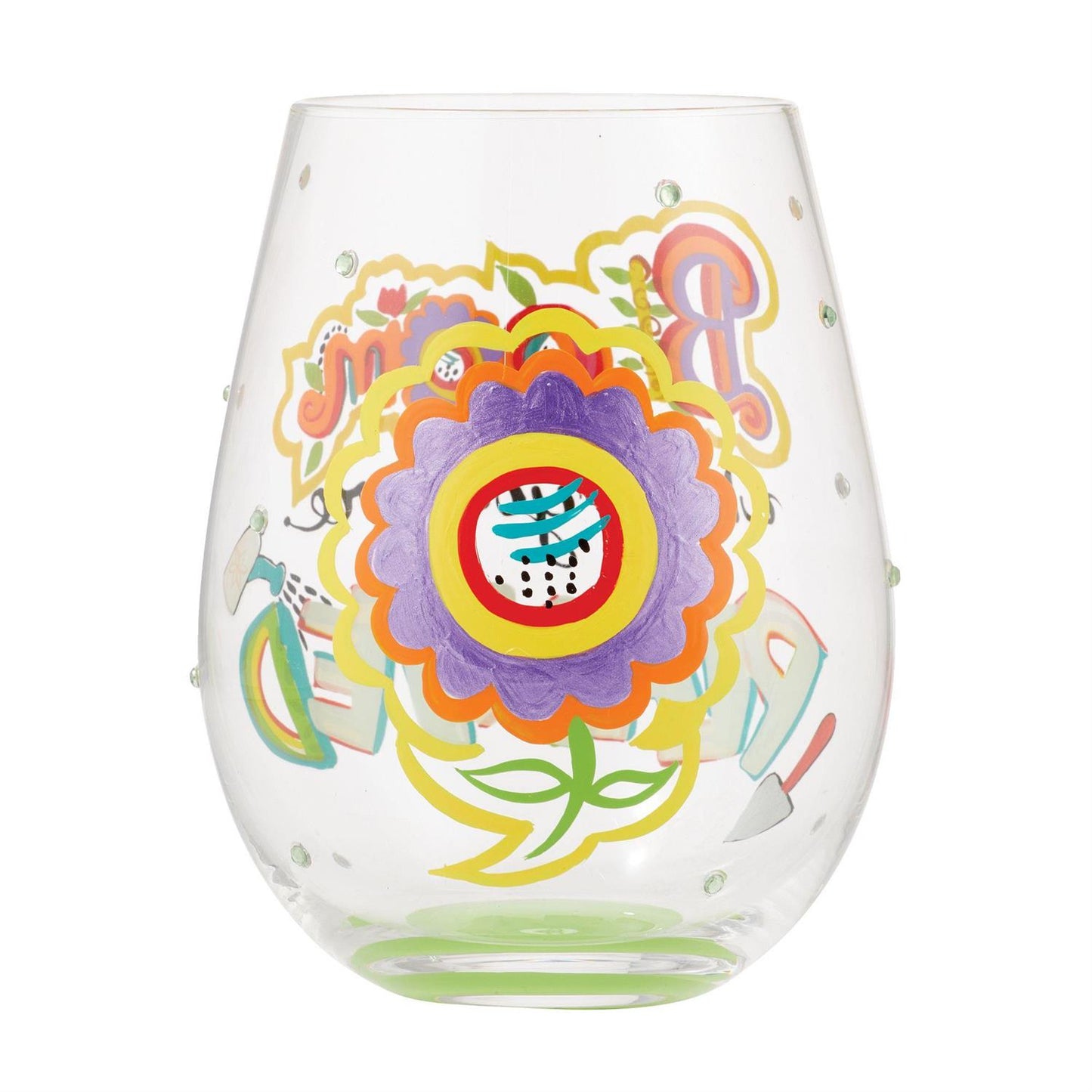 Bloom Where You Are Planted Lolita Stemless Wine Glass