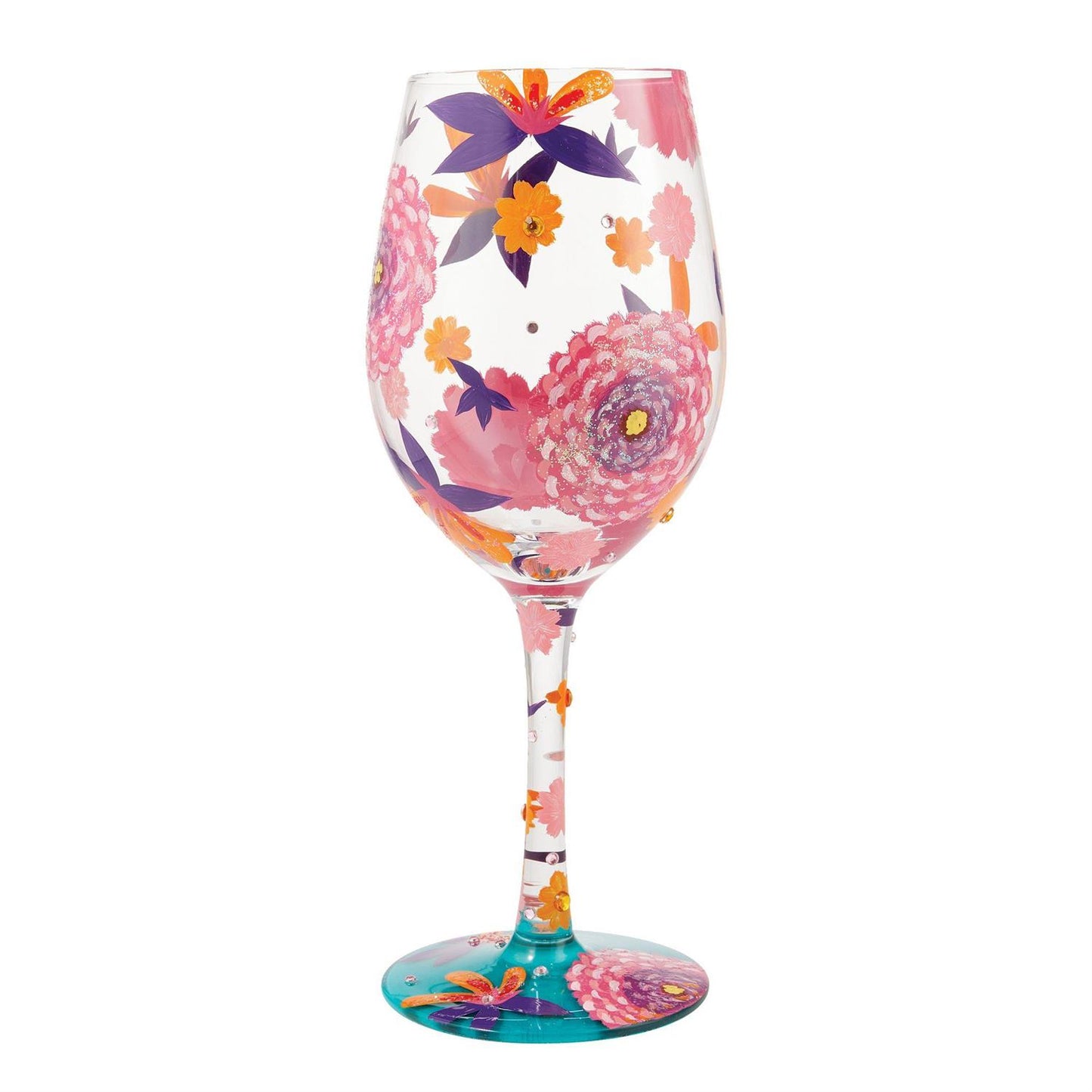 Funky Florals Lolita Wine Glass