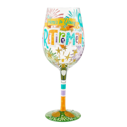 Here's To Your Retirement Lolita Wine Glass