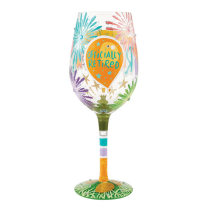 Here's To Your Retirement Lolita Wine Glass