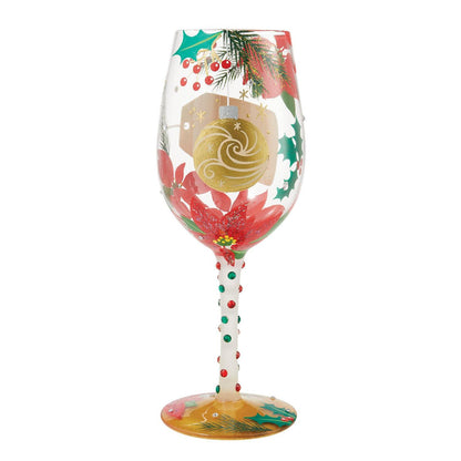 Merry Christmas Mom Lolita Wine Glass