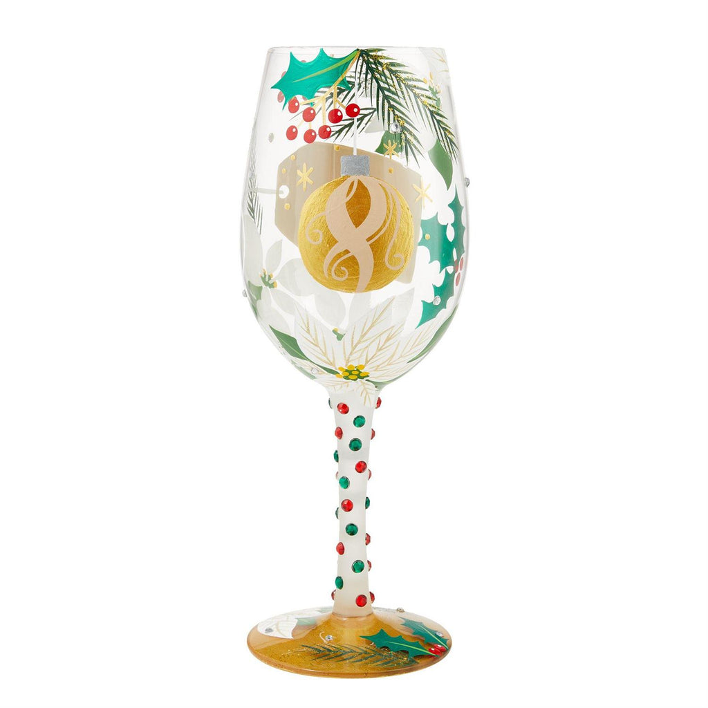 Merry Christmas Grandma Lolita Wine Glass
