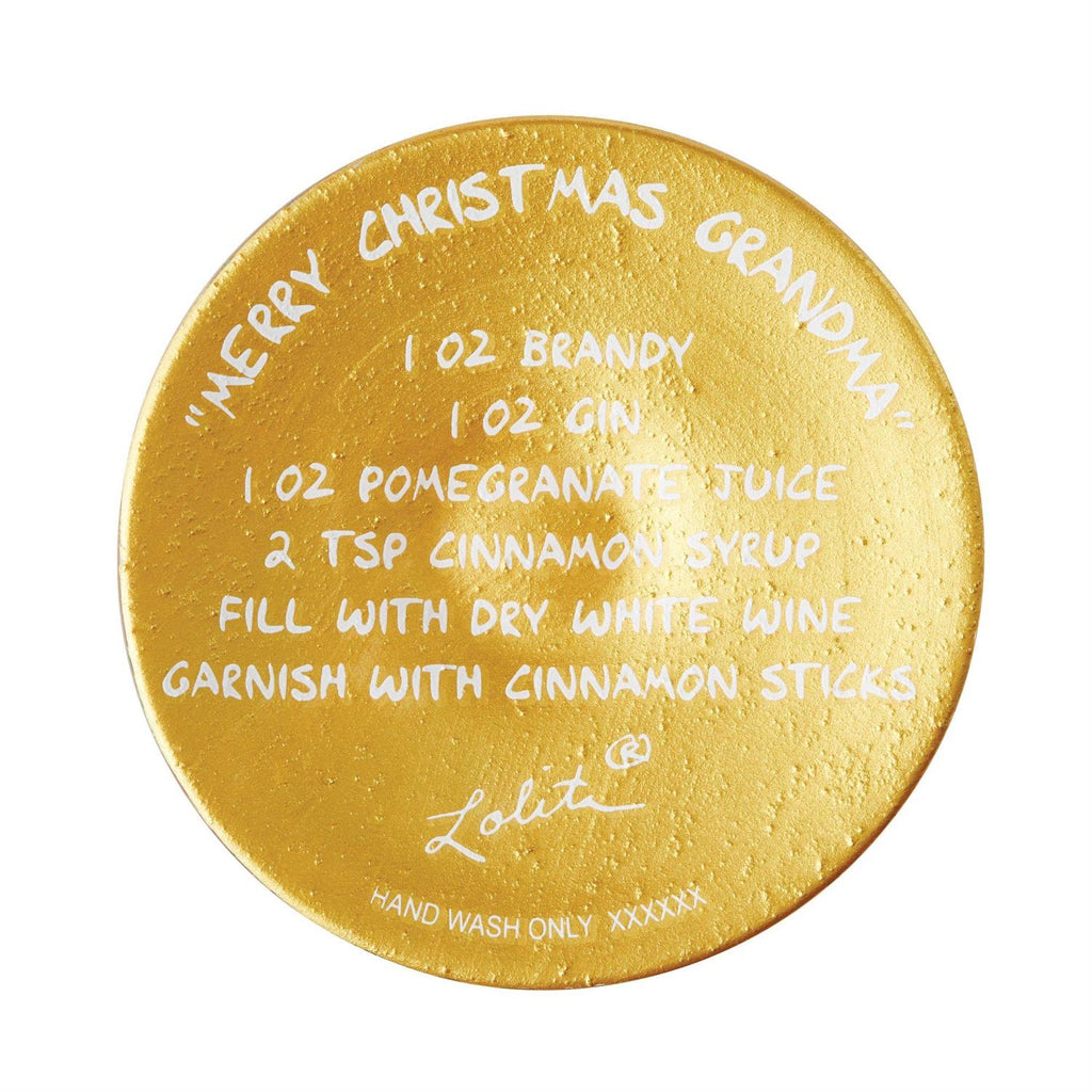 Merry Christmas Grandma Lolita Wine Glass
