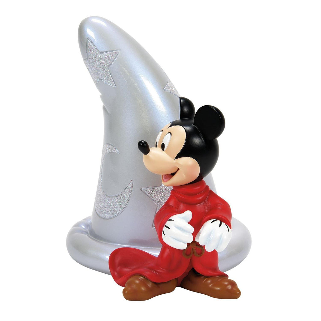 D100 Mickey Mouse w/Iconic Sorcerer Hat Figurine